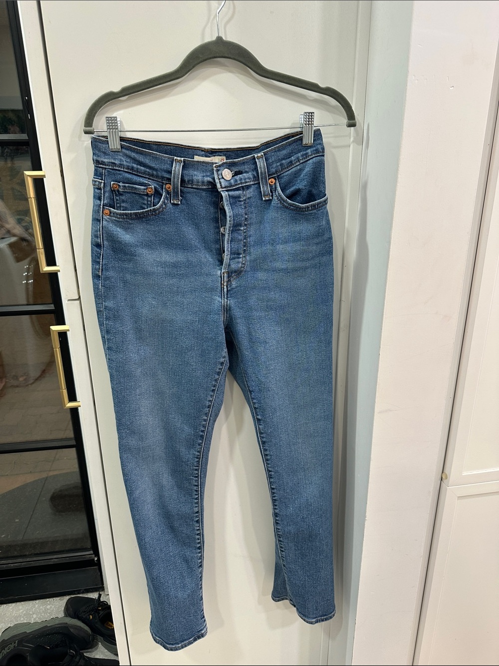 Levi’s Wedgie Straight Classic High-Rise Blue Women’s Jeans